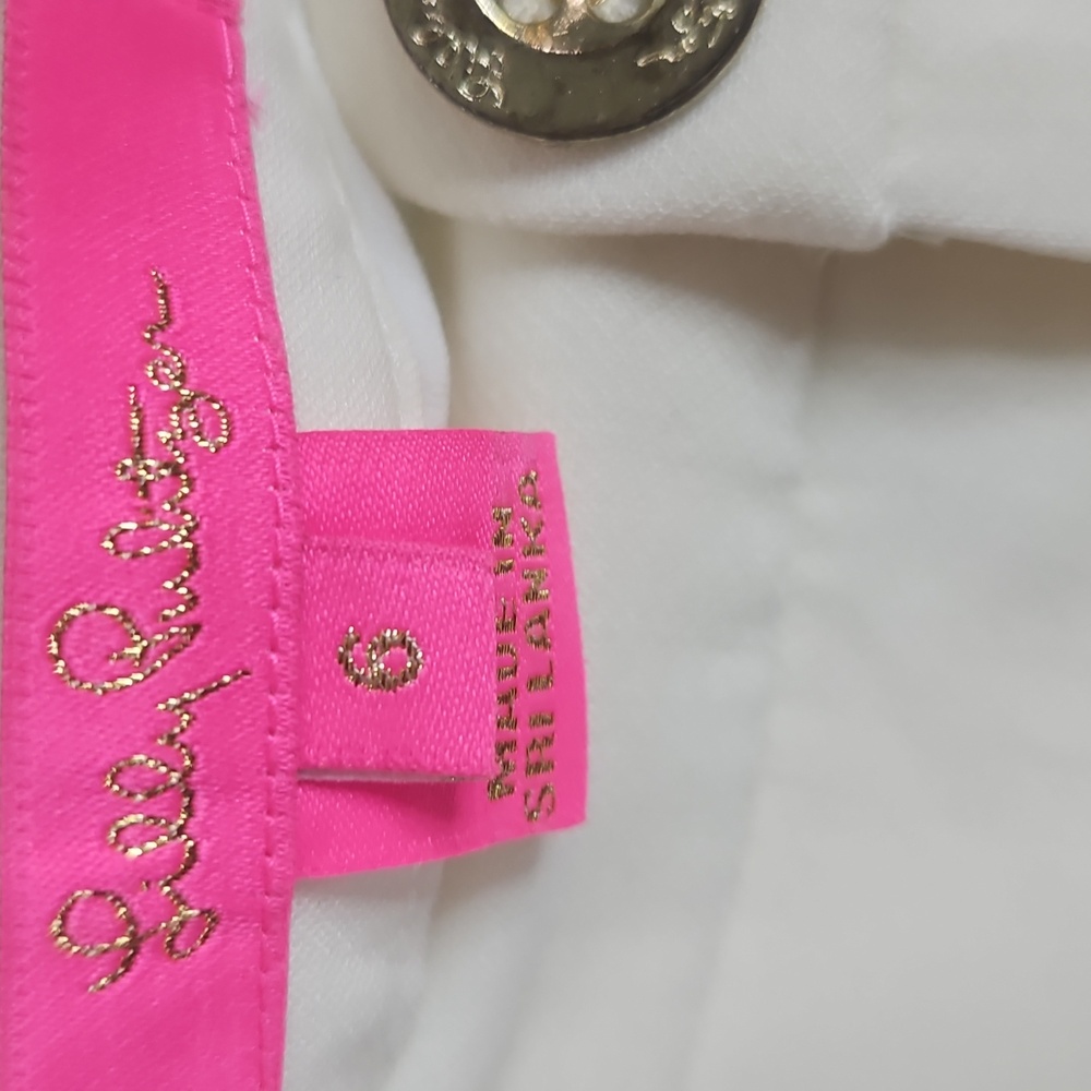 Lily Pulitzer Cream Women's Dress Pants Size 6 - Picture 2 of 8